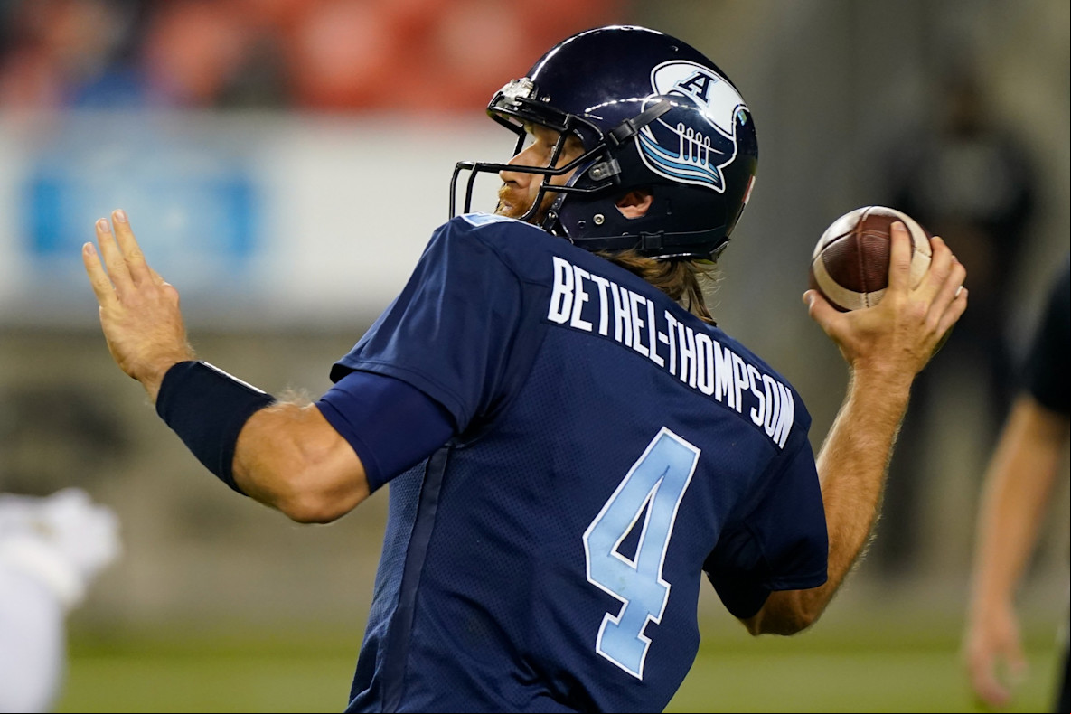 Football_CFL_Toronto Argonauts quarterback McLeod Bethel-Thompson
