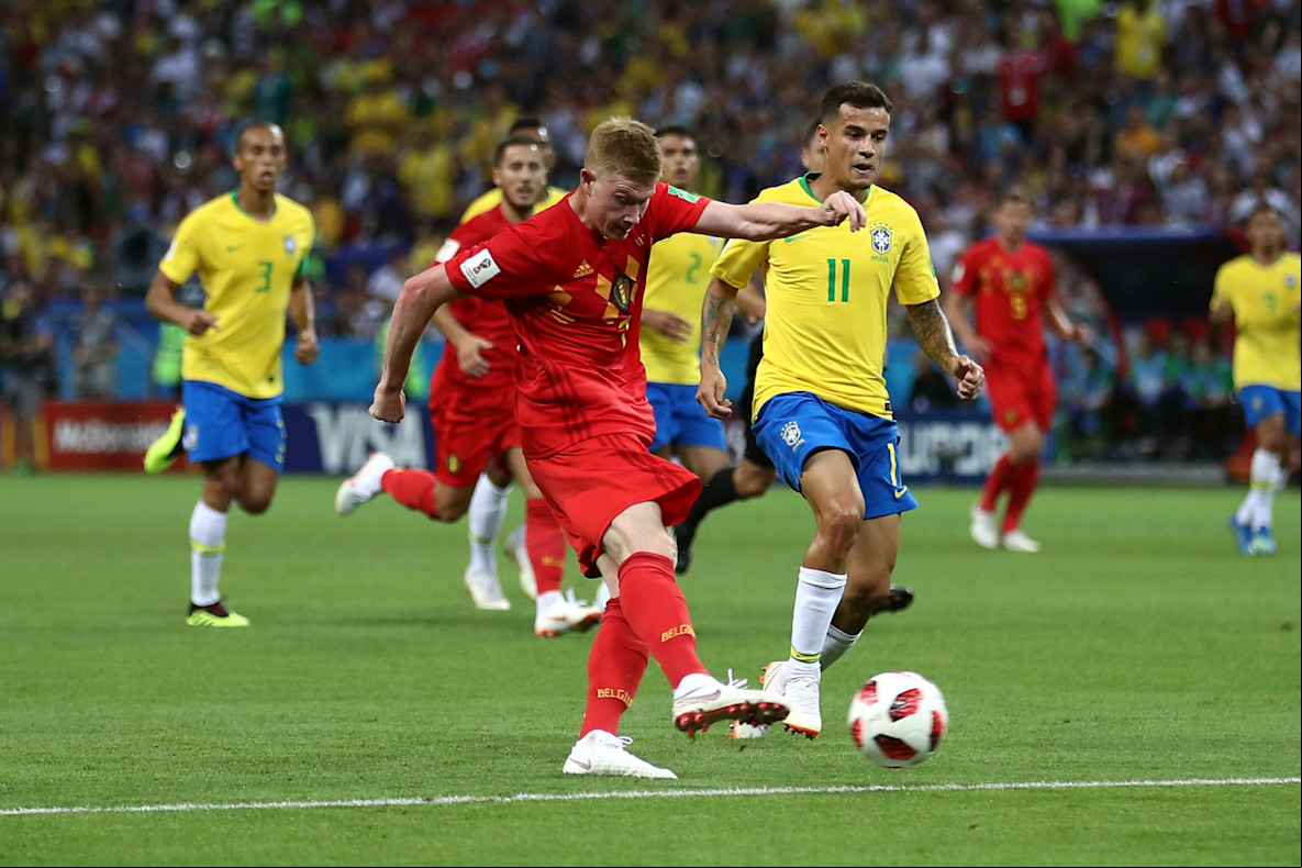 Soccer_World Cup_Belgium midfielder Kevin De Bruyne