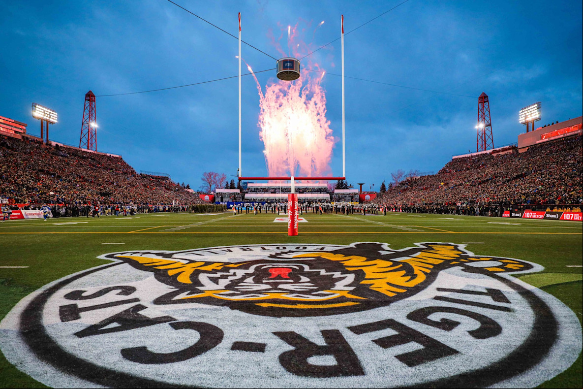 Football_CFL_Fireworks at McMahon Stadium